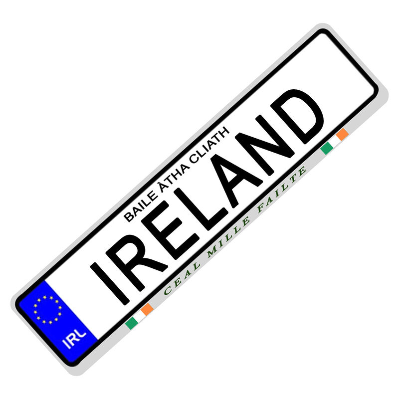 Customise Your Own Ireland Reg Plate